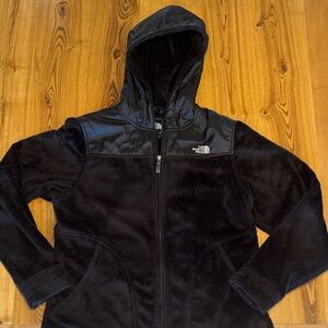 The North Face Black Hooded Plush Fleece Jacket